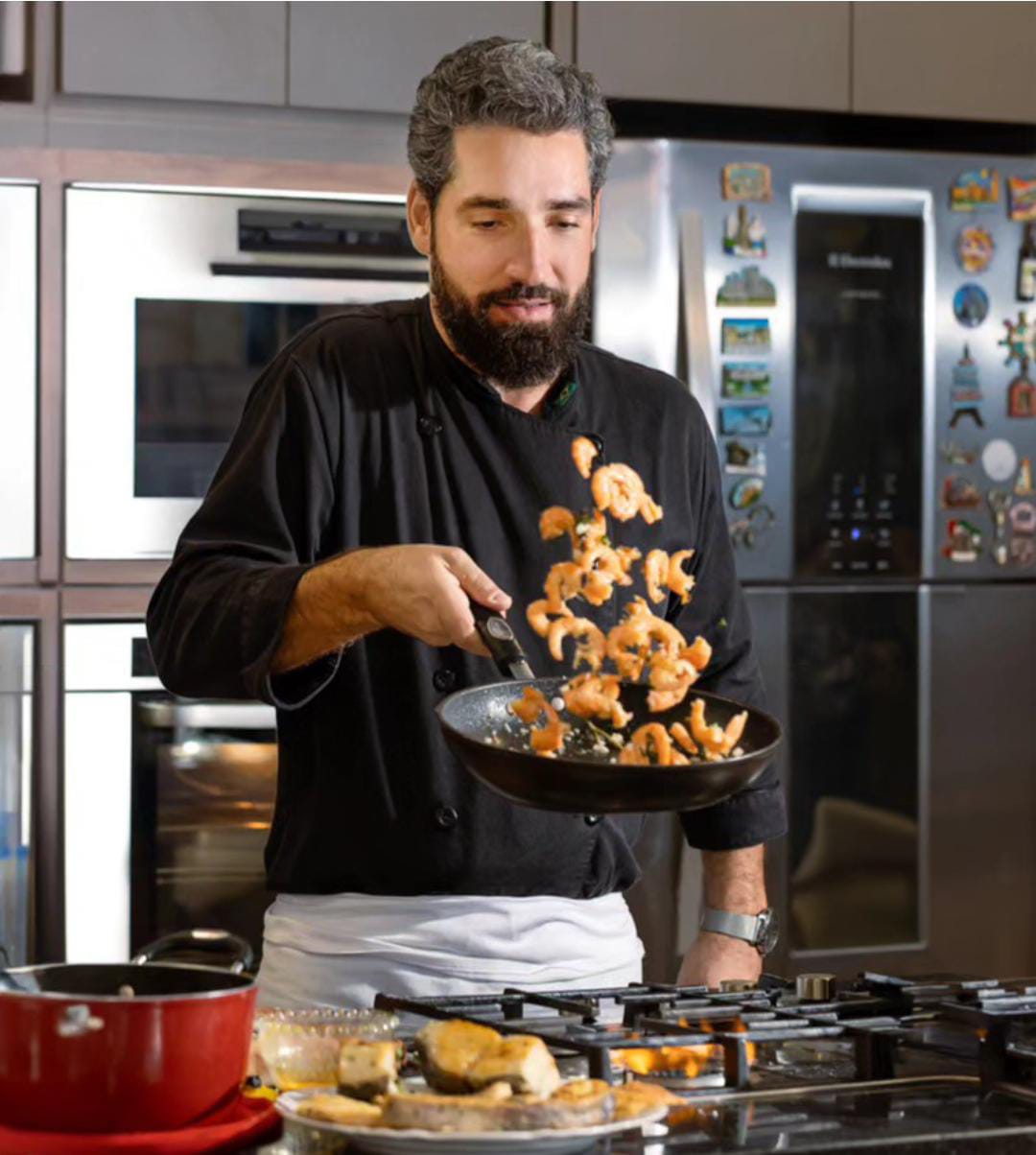 Profissionais da gastronomia em evento de grande porte