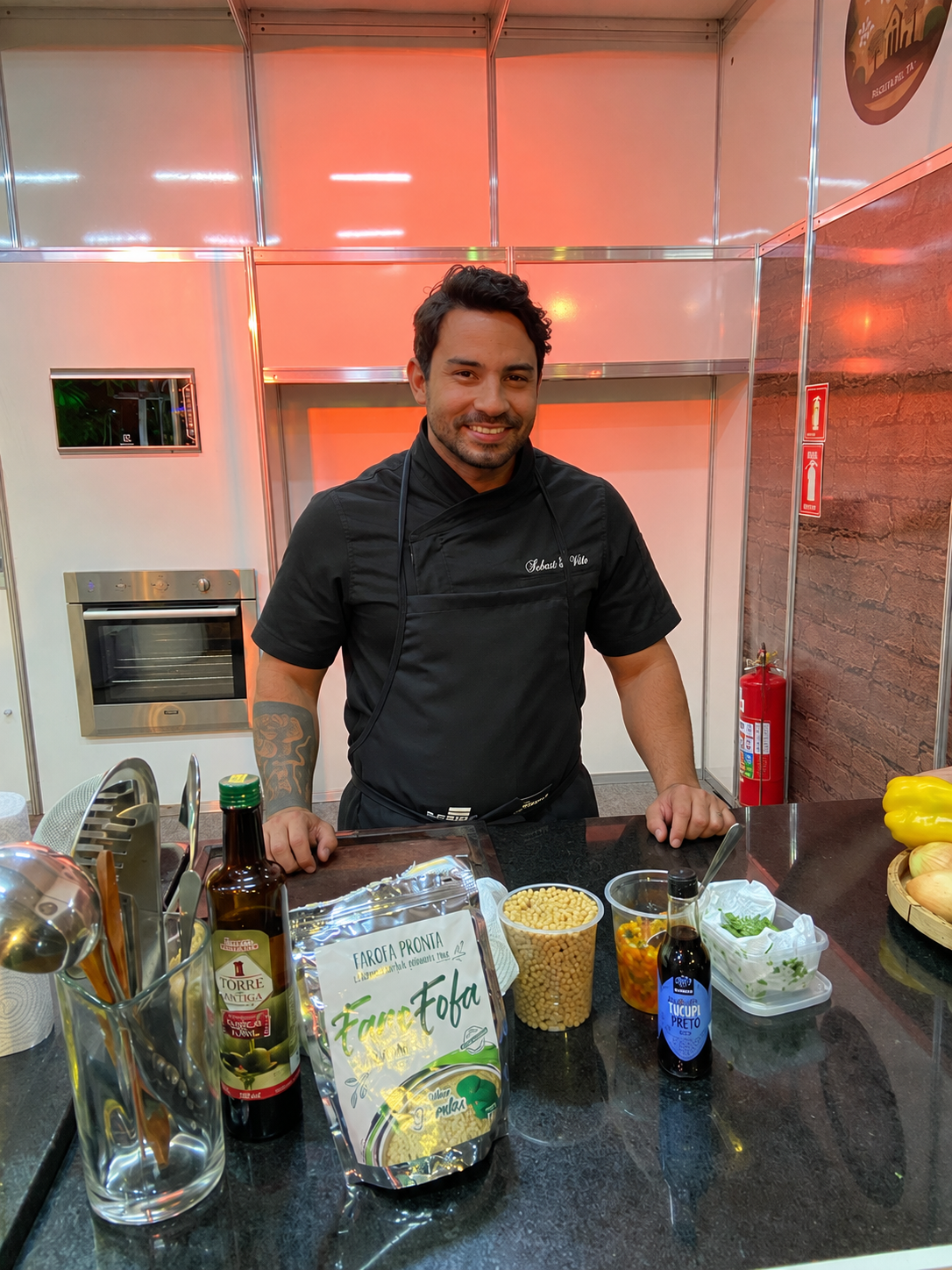 Profissionais da gastronomia em evento de grande porte